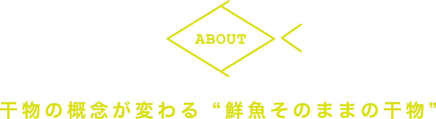 about 干物の概念が変わる“鮮魚そのままの干物”